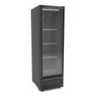 Combisteel glasdeur koelkast zwart 7072.1100