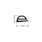 Rubber afdichting JCR-003 grijs koel- en vriescel