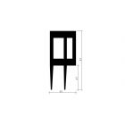 Sleeprubber voor draaideur koelcel en vriescel