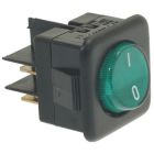 Polaris ronde groene schakelaar | 2 Polig