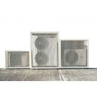 3 modellen aluminium beschermkooi voor airco buitenunits