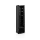 Tefcold FS176H black extra smalle glasdeur koelkast