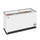 Tefcold IC501SC vrieskist met glas schuifdeksels.