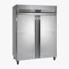Tefcold RK1420X1 dubbeldeurs RVS professionele koelkast voor de horeca en sportkantine, slagerij en groenteman.