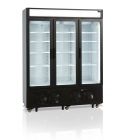 Tefcold UFSC1600GCP 3-deurs glasdeur vrieskast