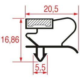 Combisteel deurrubber