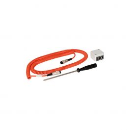 VDH SM850/1 WD krulsnoer 3P-conn rond 4 mm. Met scherpe punt.