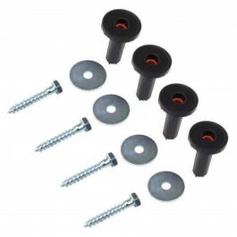 Universeel wandplug geluidsdemper / trillingsdemper incl. schroef M8 + carrosseriering (4 stuks)