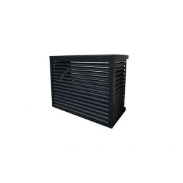 Zwarte airco ombouw van aluminium in 3 afmetingen en diverse accessoires