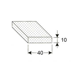 Celrubber 40x10 mm op rol van 10 meter.