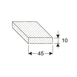 Celrubber 45x10 mm op rol van 10 meter