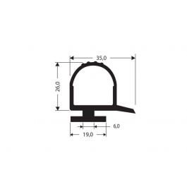 Deurrubber JCR-021