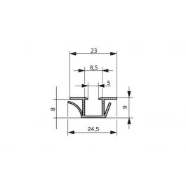 Profiel voor Fermod 2950 deurrubber