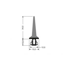 JCR-063 sleeprubber koel- en vriesceldeuren.