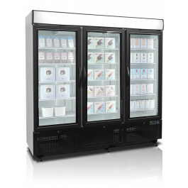 Tefcold NF7500G 3-deurs glasdeur vrieskast