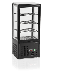 Tefcold UPD80 mini gebaksvitrine zwart