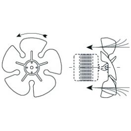 Ventilatorblad A zuigend 26°, ø 96 mm